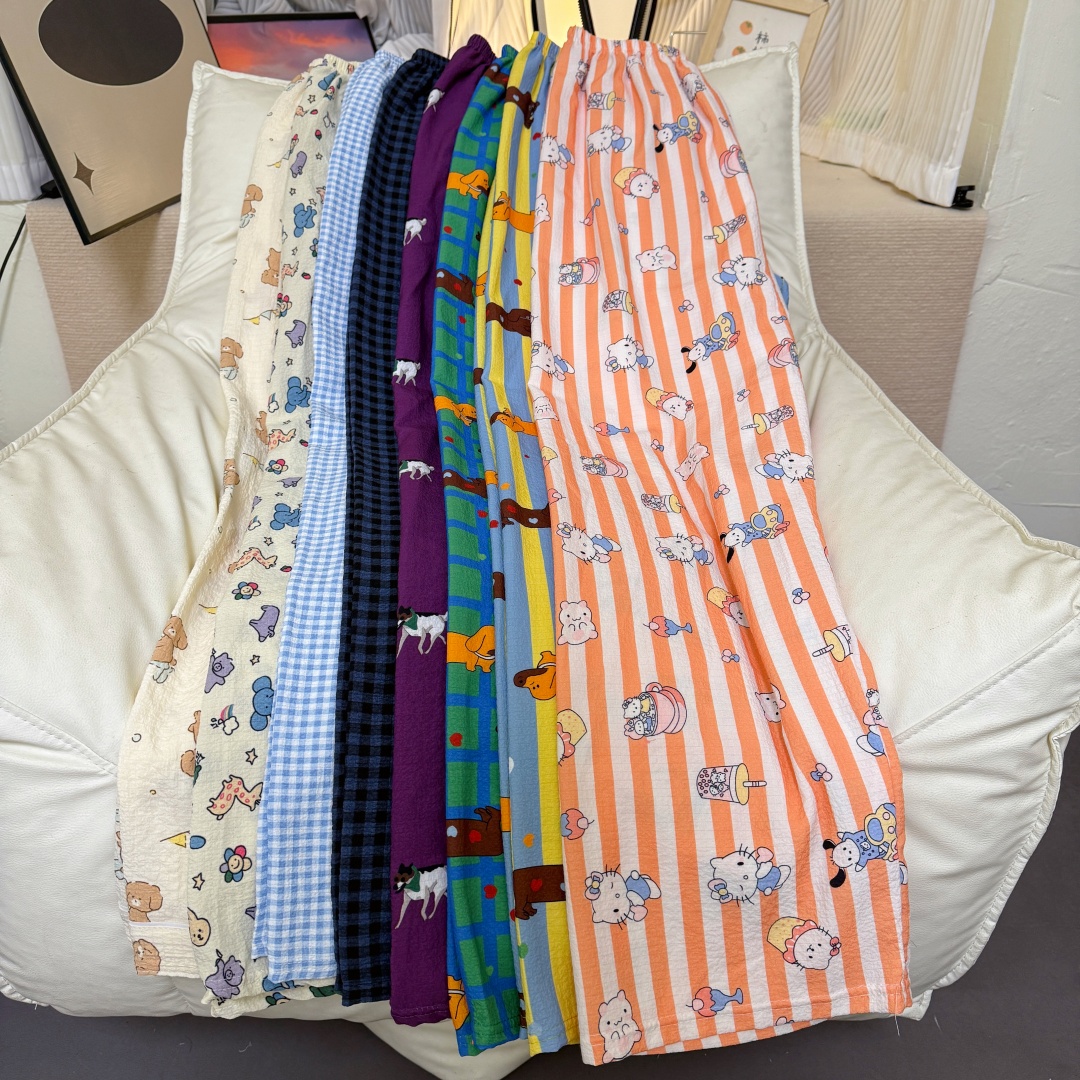 高个子加长版卡通夏天可爱睡裤女春秋季遛弯裤可外穿居家超长裤子