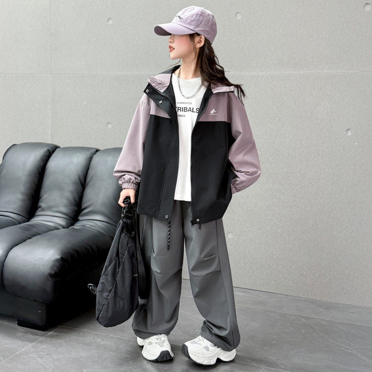 女童冲锋衣外套夹克休闲春装20026新款中大童连帽上衣儿童拼色潮,童装/婴儿装/亲子装,普通外套,淘宝优惠券,粉丝福利购,淘宝优惠卷