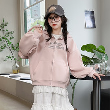 女童卫衣外套春秋连帽衫休闲运动装2025新款中大童上衣洋气时尚潮