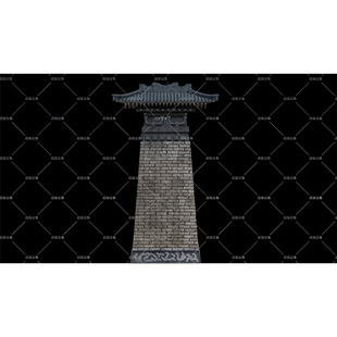 皇宫瞭望塔小塔景观古建元素草坪灯笼石灯笼高清LED大屏幕舞台图