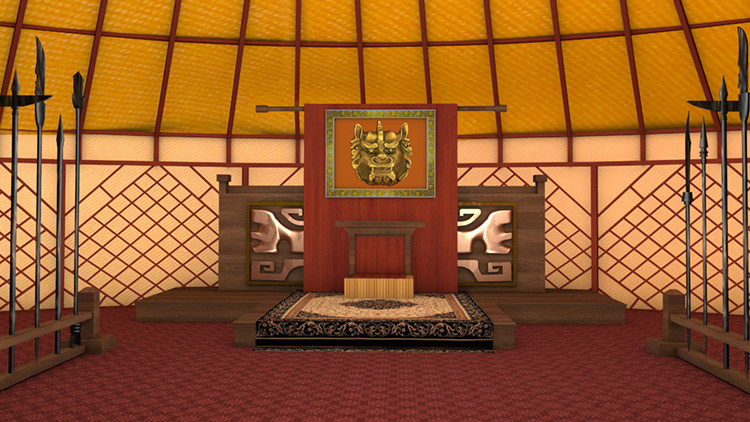 古代帐篷大帐军帐户外战争高清led大屏幕舞台背景虚拟静态图片