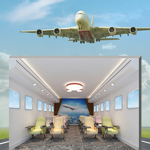 故事1920 高清LED舞台大屏幕图片背景舞台剧话剧小品飞机机舱内