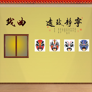 高清LED舞台背景图片戏曲脸谱小品话剧舞台剧背景演员表演2048