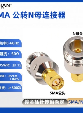 RF高频头N/SMA-KJ  N母转SMA反极公 内螺内孔内螺内针 RPSMA/N-JK