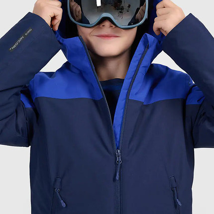 波兰4F 男孩滑雪服 7-18岁青少年儿童冬季装夹棉厚款 外贸原单