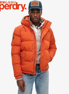 英国SuperDRY极度干燥 情侣款潮牌加厚羽绒棉服男女连帽冬季外套