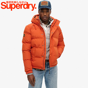 外套 潮牌加厚羽绒棉服男女连帽冬季 英国SuperDRY极度干燥 情侣款