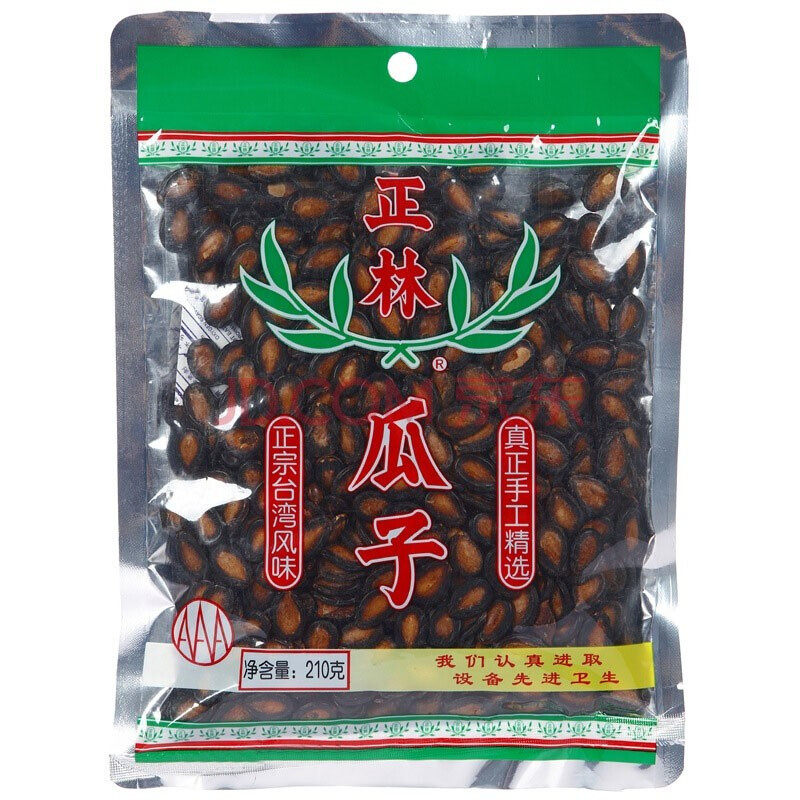 正林坚果炒货黑瓜子210g/袋