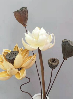 单枝禅意中式家居客原生态干花