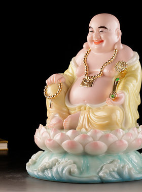 汉白玉弥勒佛招财摆件简