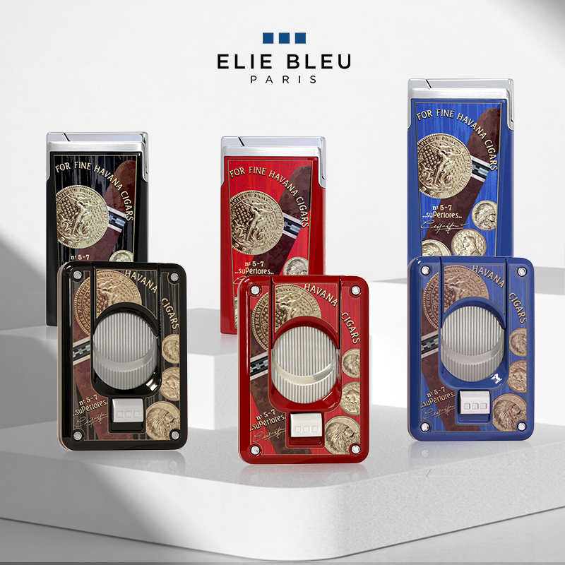 ElieBleu奖章系列打火机雪茄剪