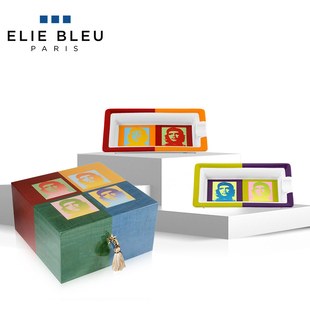 法国Elie 雪茄盒 Bleu艾迪布尔格瓦拉系列单人位陶瓷烟灰缸75支装