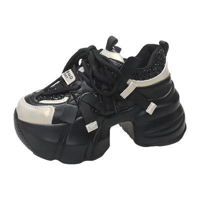 7cm内增高厚底高跟老爹鞋