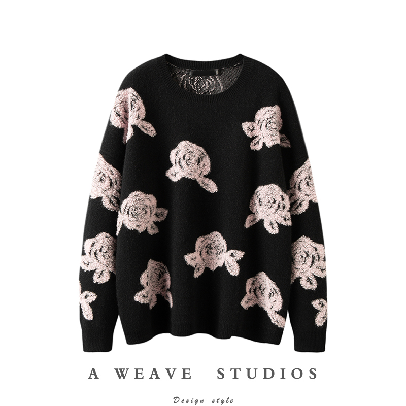 冬新款100%纯羊绒加厚款套头女