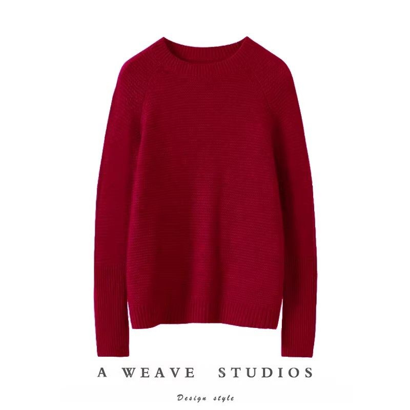 意外好看~2025新款圆领纯色100%纯山羊绒衫女套头毛衣针织衫,女装/女士精品,羊绒衫,淘宝优惠券,粉丝福利购,淘宝优惠卷