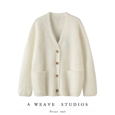 水洗拉绒雾感针织毛衣