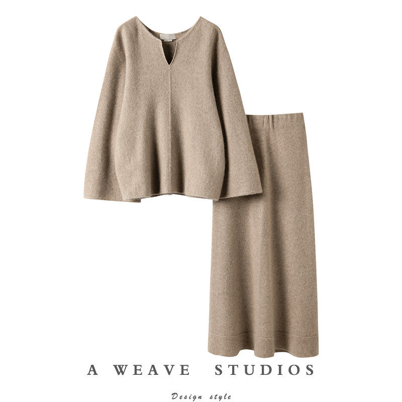 愿时光里都是你~100%纯山羊绒衫女宽松毛衣针织半身裙羊绒套装,女装/女士精品,羊绒衫,淘宝优惠券,粉丝福利购,淘宝优惠卷