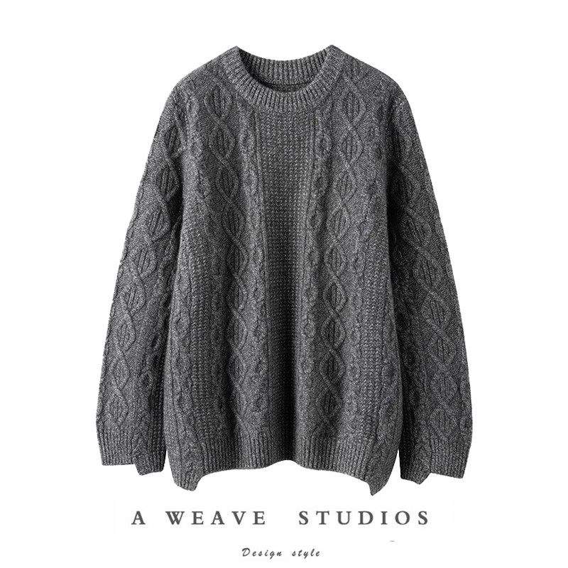 重磅加厚！版型气场好到爆！纯山羊绒衫女圆领纯羊绒毛衣宽松新款,女装/女士精品,羊绒衫,淘宝优惠券,粉丝福利购,淘宝优惠卷