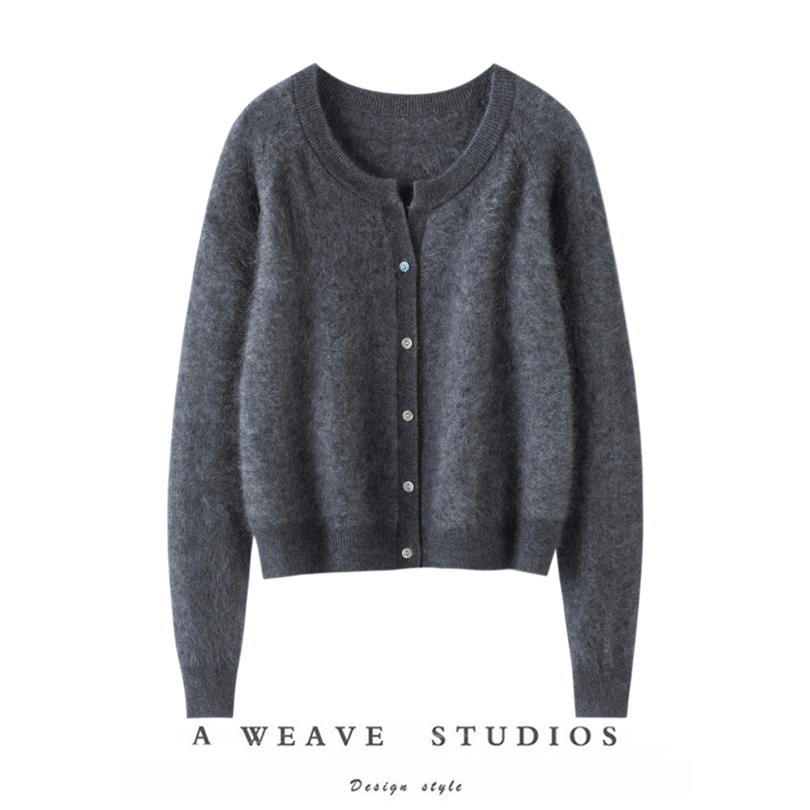 闭眼入就对了！轻奢拉绒山羊绒开衫花粉色温柔气质毛衣小薄开衫女