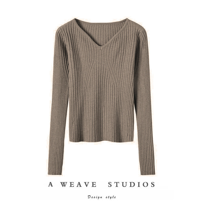 美丽无形！打底衫女高级感新款100纯山羊绒内搭v领针织衫上衣,女装/女士精品,羊绒衫,淘宝优惠券,粉丝福利购,淘宝优惠卷