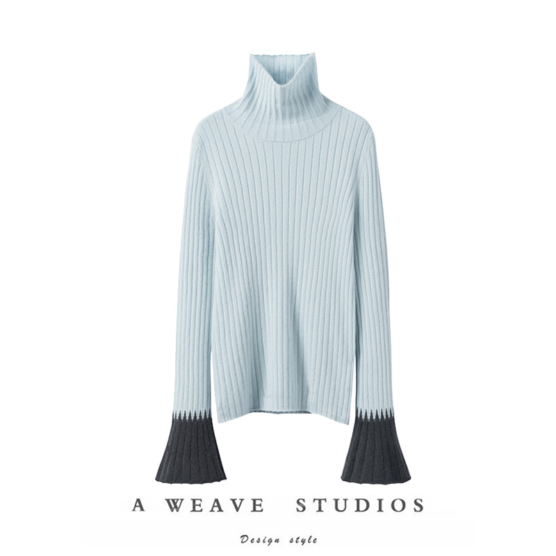 高领羊绒衫女毛衣打底针织衫秋冬