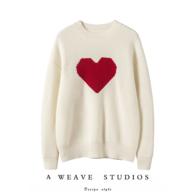 加厚宽松100山羊绒针织毛衣