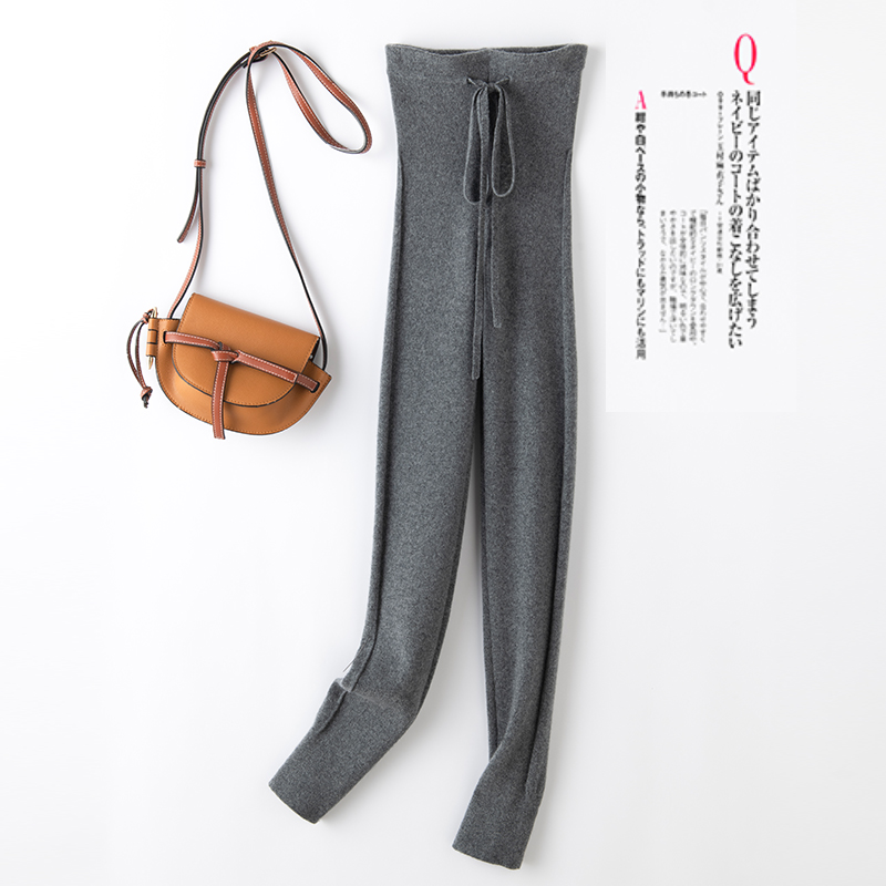 人人夸的一条！100%羊绒瑜伽保暖裤坑条加密运动美学竹箜腿打底裤