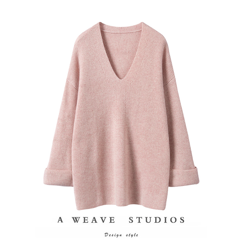 长袖羊绒衫萨琪尼简约