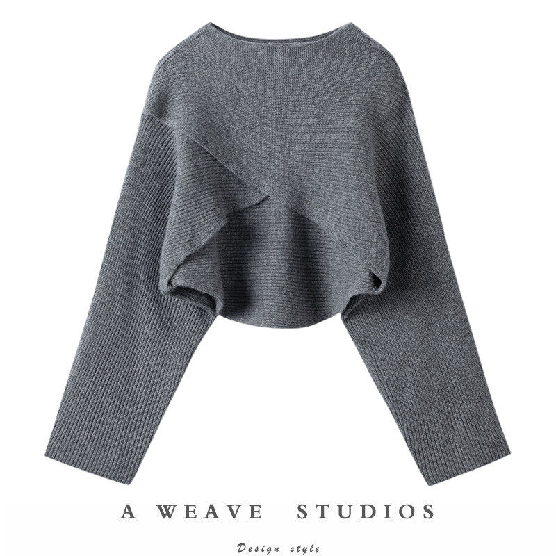 给设计加点小心机~100%纯羊绒衫一字领漏肩短款毛衣高级感针织衫,女装/女士精品,羊绒衫,淘宝优惠券,粉丝福利购,淘宝优惠卷