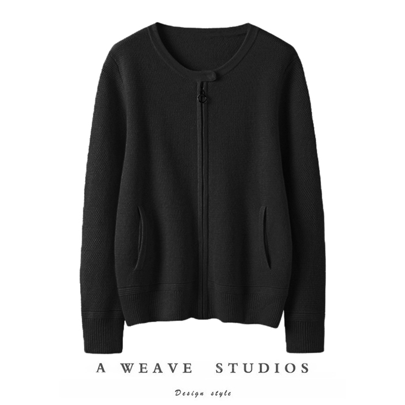 大克重加厚圆领羊绒衫