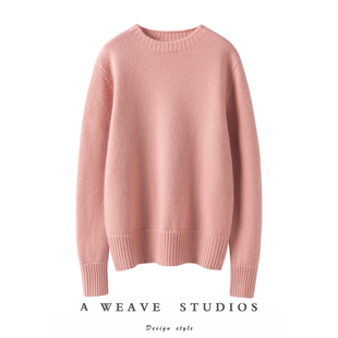 萨琪尼重逢升级！高端加厚羊绒衫100纯羊绒女毛衣圆领打底衫秋冬