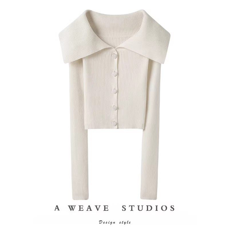 萨琪尼大翻领珍珠扣弹力山羊绒针织小开衫女2025秋冬新款,女装/女士精品,羊绒衫,淘宝优惠券,粉丝福利购,淘宝优惠卷