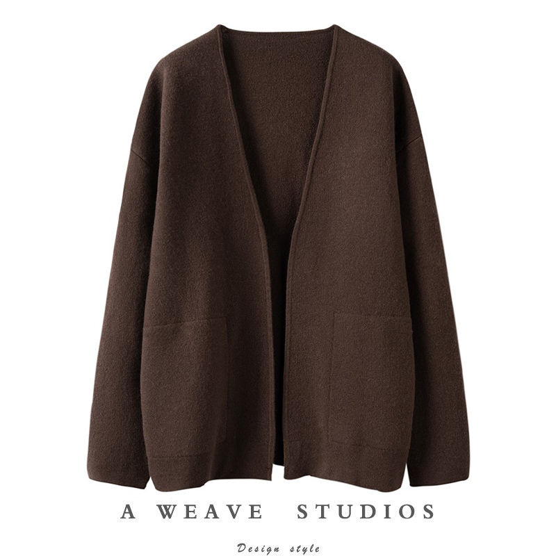 美拉德宽松显瘦100%羊绒针织衫