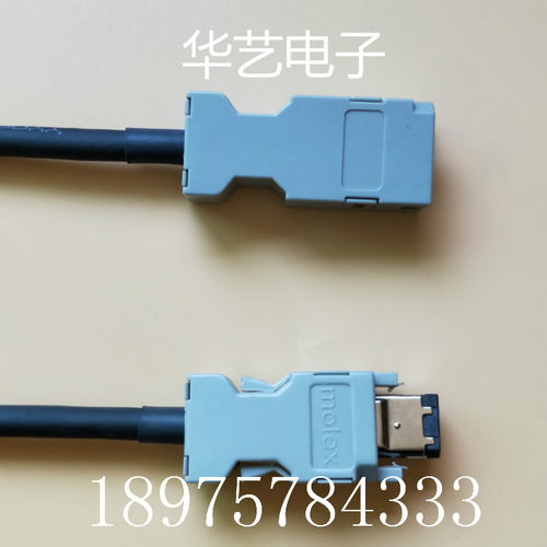 原装安川伺服电机编码器连接线缆SGM7J 6芯公母接头JZSP-CMP00-03