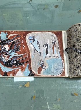 新品敦煌壁画 九色鹿壁画 鹿王本生故事画 高清微喷复制临摹范本