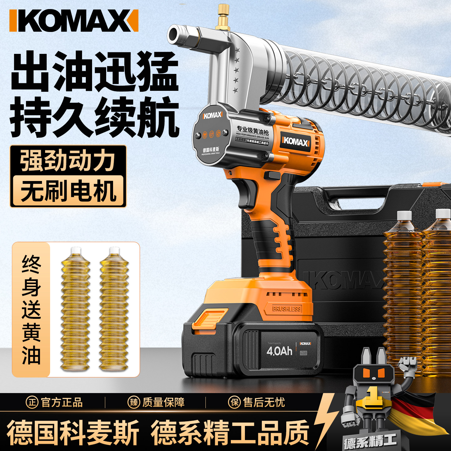 电动黄油枪锂电池挖机小型专用高压注油新款自动手动打毛毛虫神器