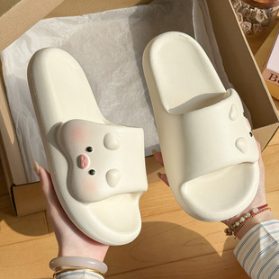 可爱猪猪拖鞋女款夏季室内家居2026新款浴室防滑软底eva凉拖鞋女