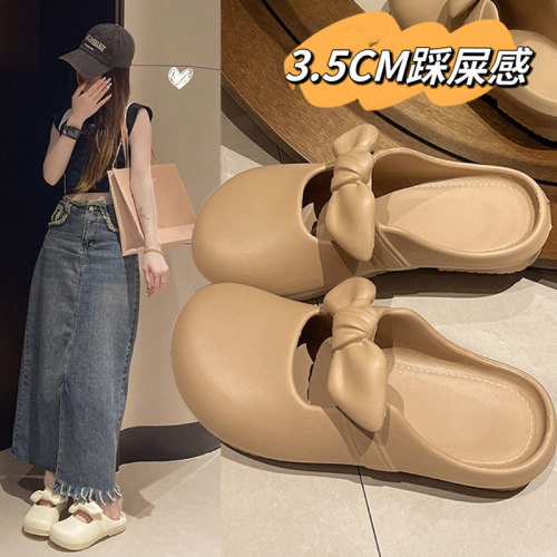包头拖鞋女夏季新款甜美蝴蝶外穿