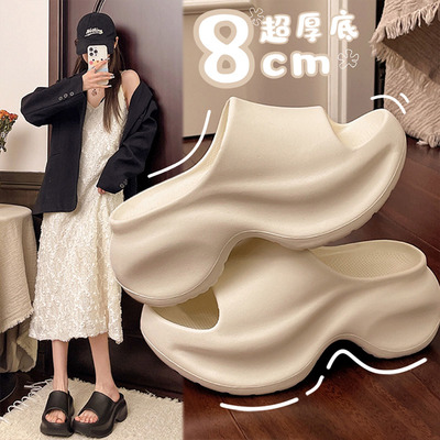8CM厚底增高拖鞋女夏季外穿