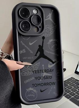潮牌AJ苹果16小米15iPhone14乔丹iqoo一加nova13手机壳findx8适用magic7荣耀100vivox200pro个性简s19软k70套
