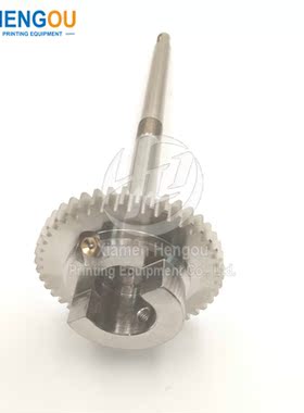 海德堡SM102CD102印刷机带螺牙水辊齿轮轴头44齿齿轴S9.030.210F