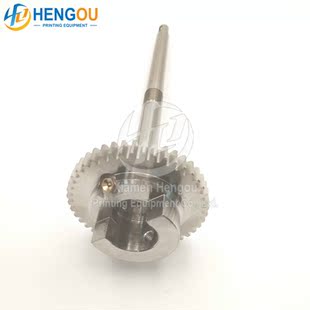 海德堡SM102CD102印刷机带螺牙水辊齿轮轴头44齿齿轴S9.030.210F