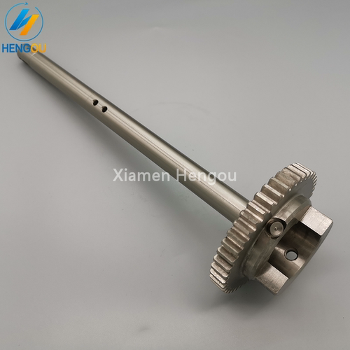 海德堡印刷机44齿齿轴 SMCD102水辊墨辊44齿轮轴 不锈钢44齿轴