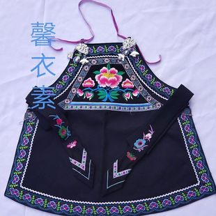 贵州布依族绣花围腰少数民族杜兜少数民族围裙围腰带新款年轻批发