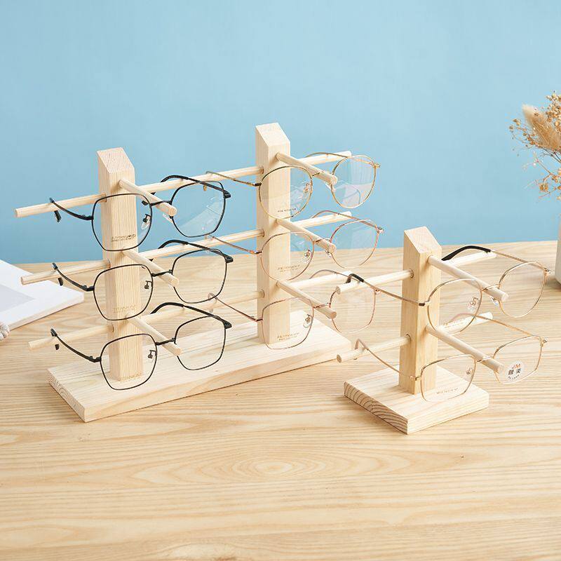 放眼镜的架子实木眼睛展示架眼镜店收纳陈列太阳镜近视镜展示架子