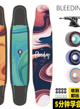 Bleeding长板专业板 初学者水星女生喵妖青少年成人星宿 四轮滑板