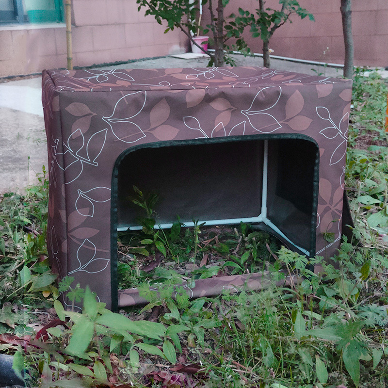 流浪猫户外喂食屋遮雨棚室外投喂防雨户外猫窝房子挡雨避雨棚