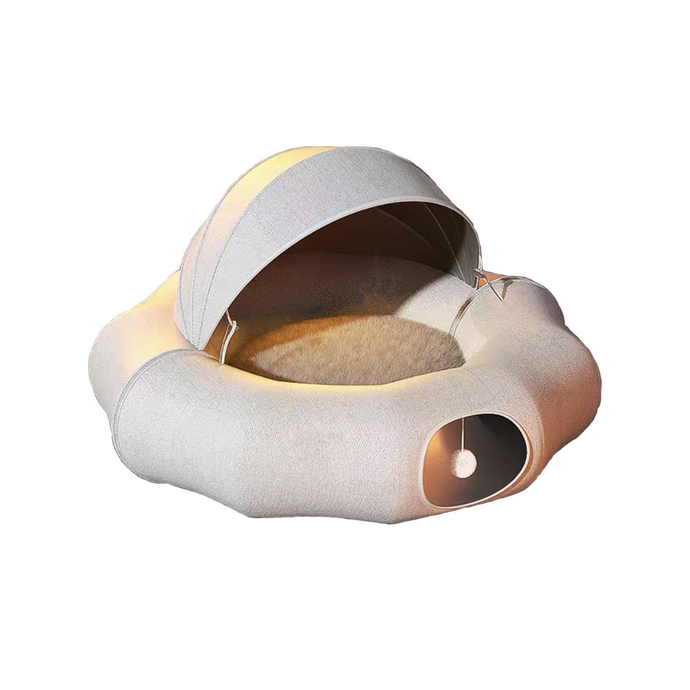 猫窝可折叠猫隧道四季通用猫帐篷通道迷宫滚地龙钻洞甜甜圈猫玩具