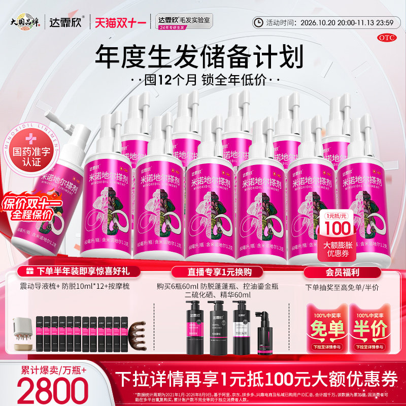 [达霏欣]米诺地尔搽剂2%*60ml*1瓶/盒