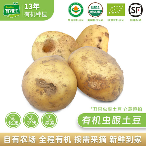 有机汇有机虫眼土豆5斤